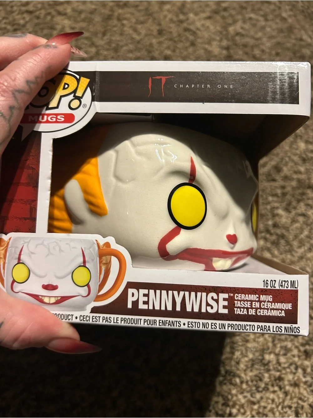 Funko Pennywise Ceramic Mug - White, Yellow & Orange